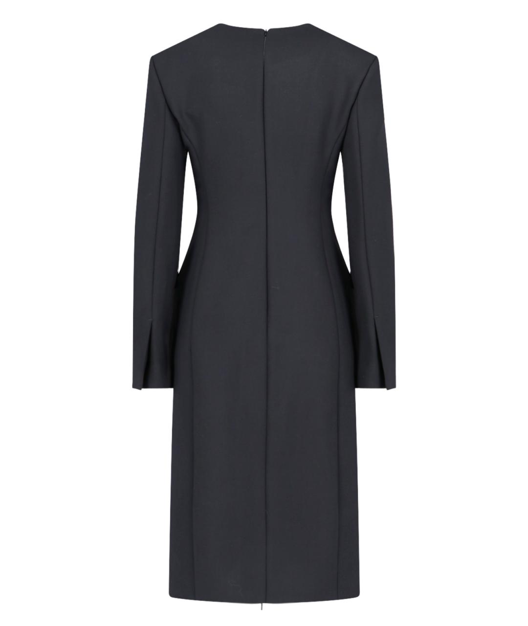 SALVATORE FERRAGAMO Черное шерстяное платье, фото 2