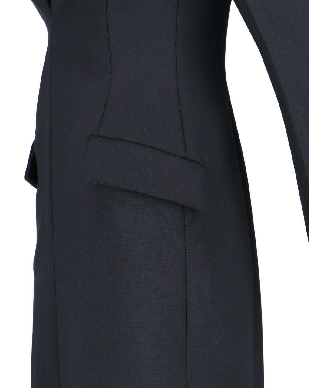 SALVATORE FERRAGAMO Черное шерстяное платье, фото 3
