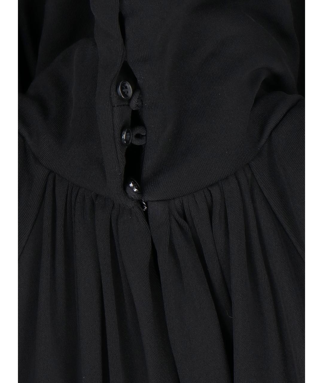 SAINT LAURENT Черное вискозное коктейльное платье, фото 5