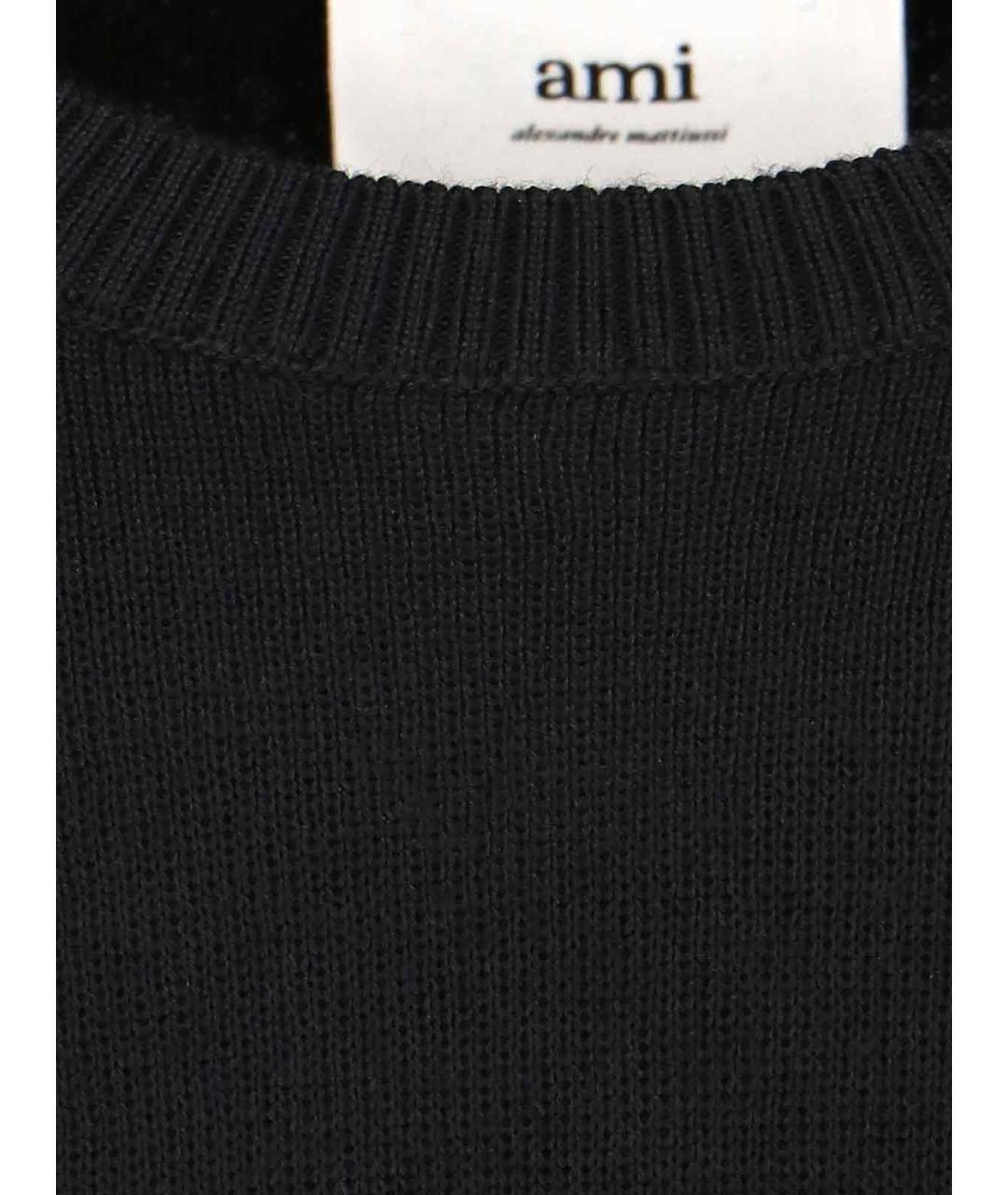 AMI Черный джемпер / свитер, фото 4