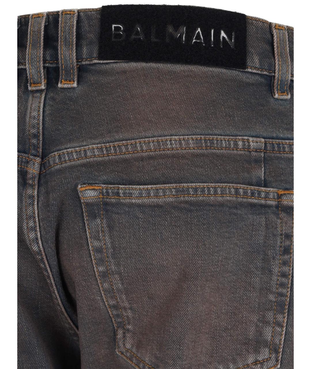 BALMAIN Синие джинсы скинни, фото 4