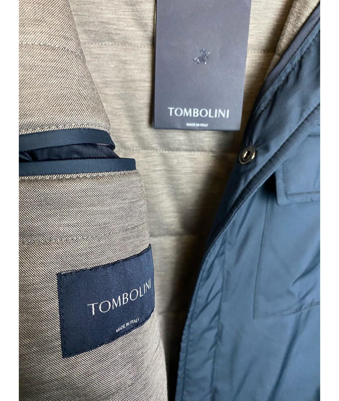 TOMBOLINI Синяя полиэстеровая куртка, фото 3