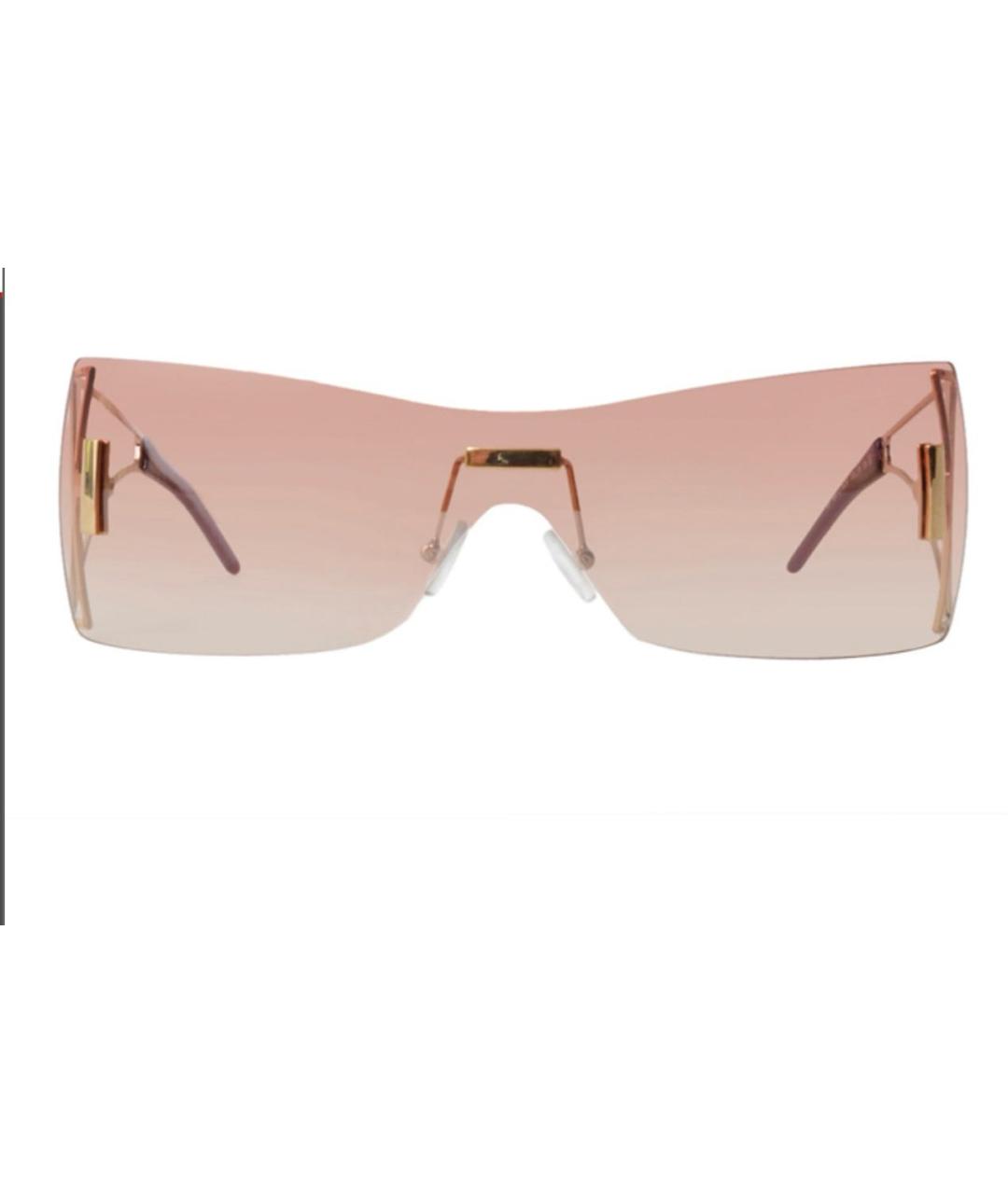 GIANFRANCO FERRE Розовые пластиковые солнцезащитные очки, фото 8
