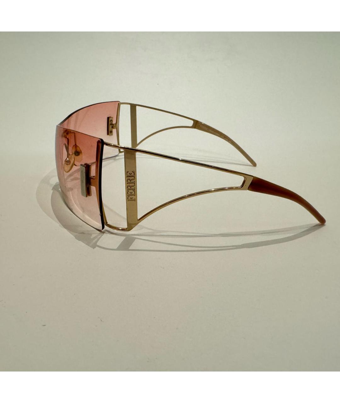 GIANFRANCO FERRE Розовые пластиковые солнцезащитные очки, фото 3