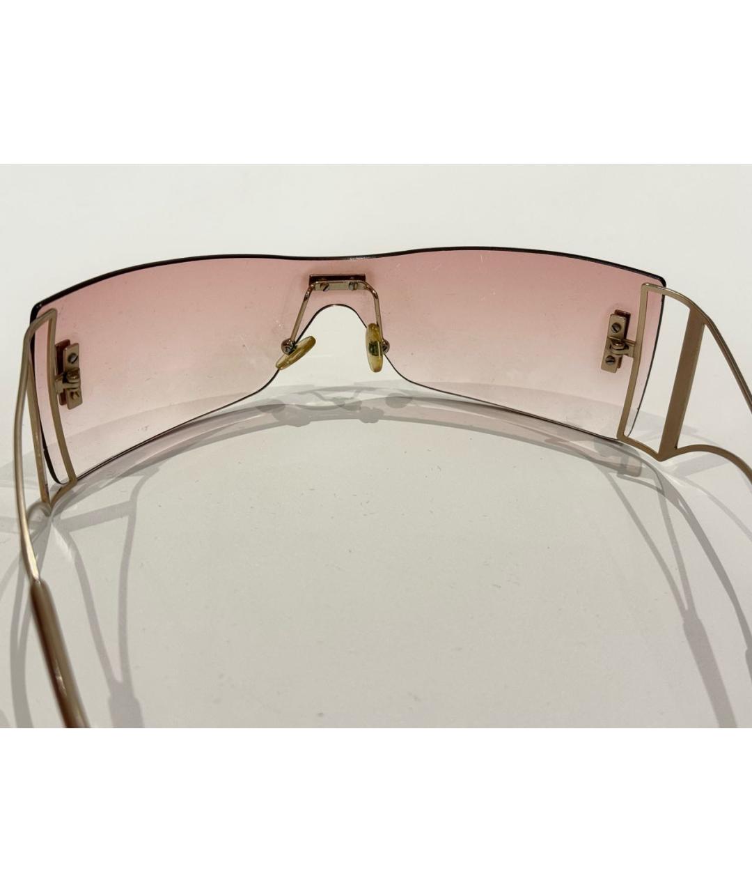 GIANFRANCO FERRE Розовые пластиковые солнцезащитные очки, фото 5