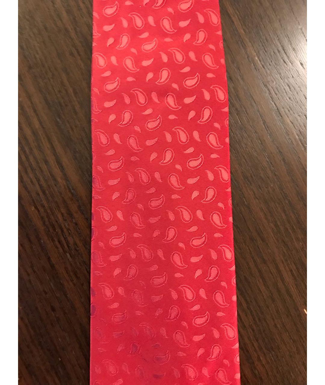 BORRELLI Красный шелковый галстук, фото 7