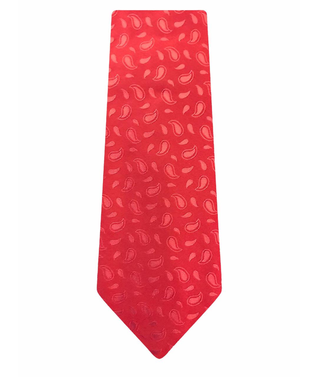 BORRELLI Красный шелковый галстук, фото 1