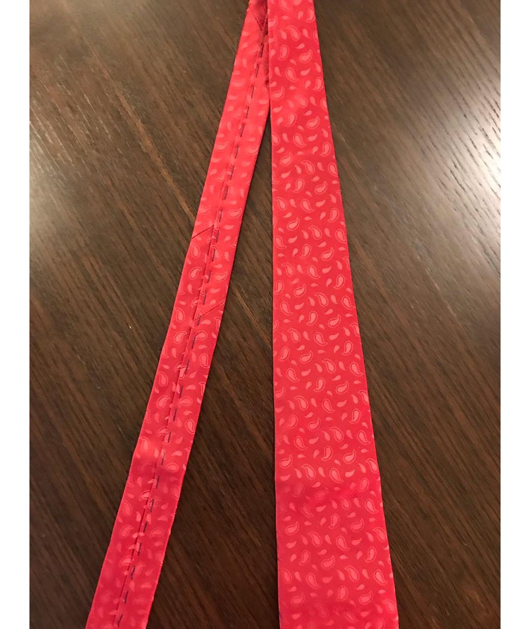 BORRELLI Красный шелковый галстук, фото 4