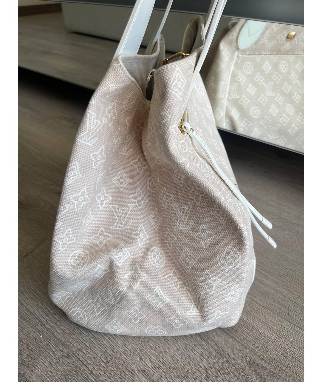 LOUIS VUITTON PRE-OWNED Бежевая сумка тоут, фото 7