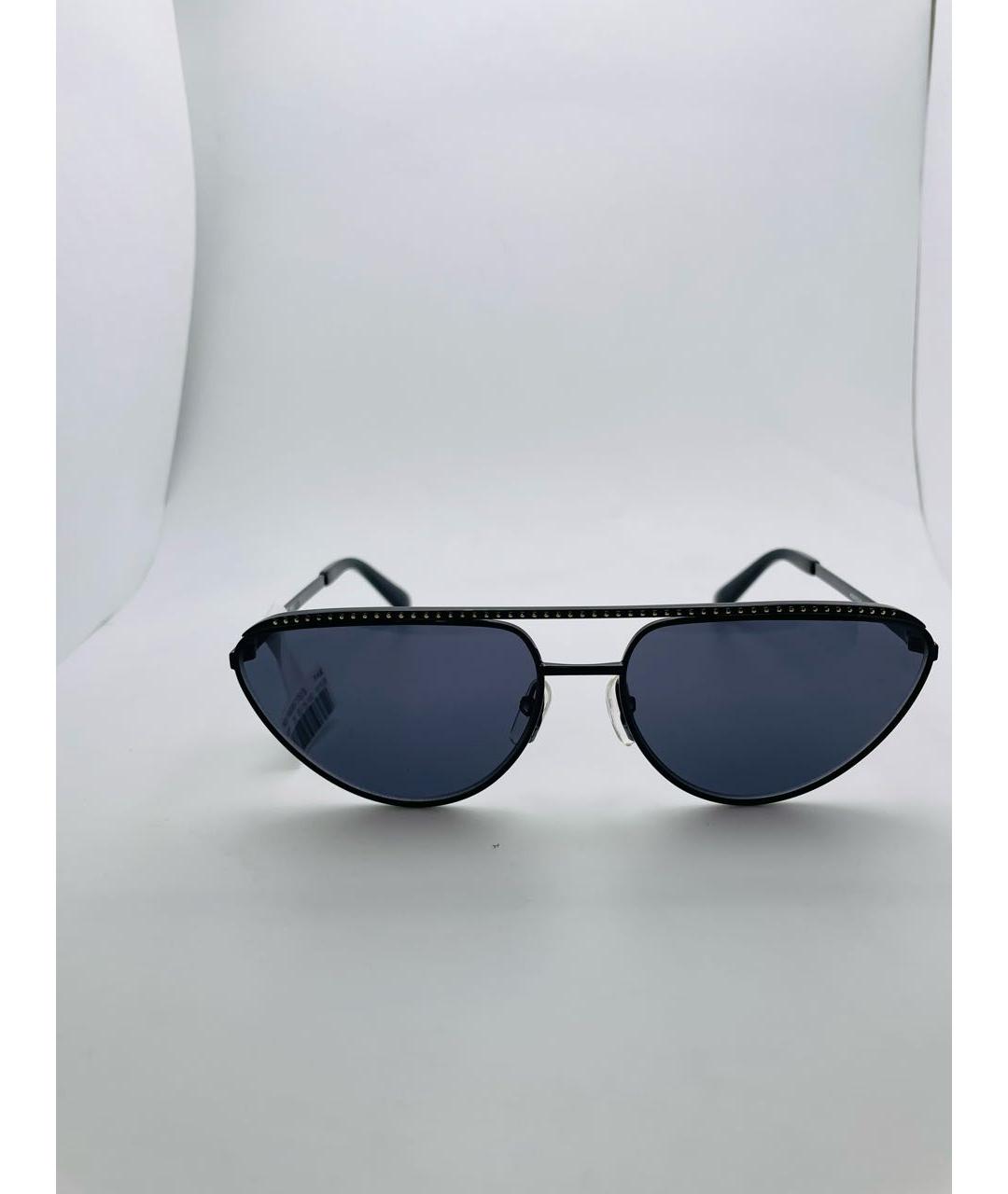 MOSCHINO Черные металлические солнцезащитные очки, фото 6