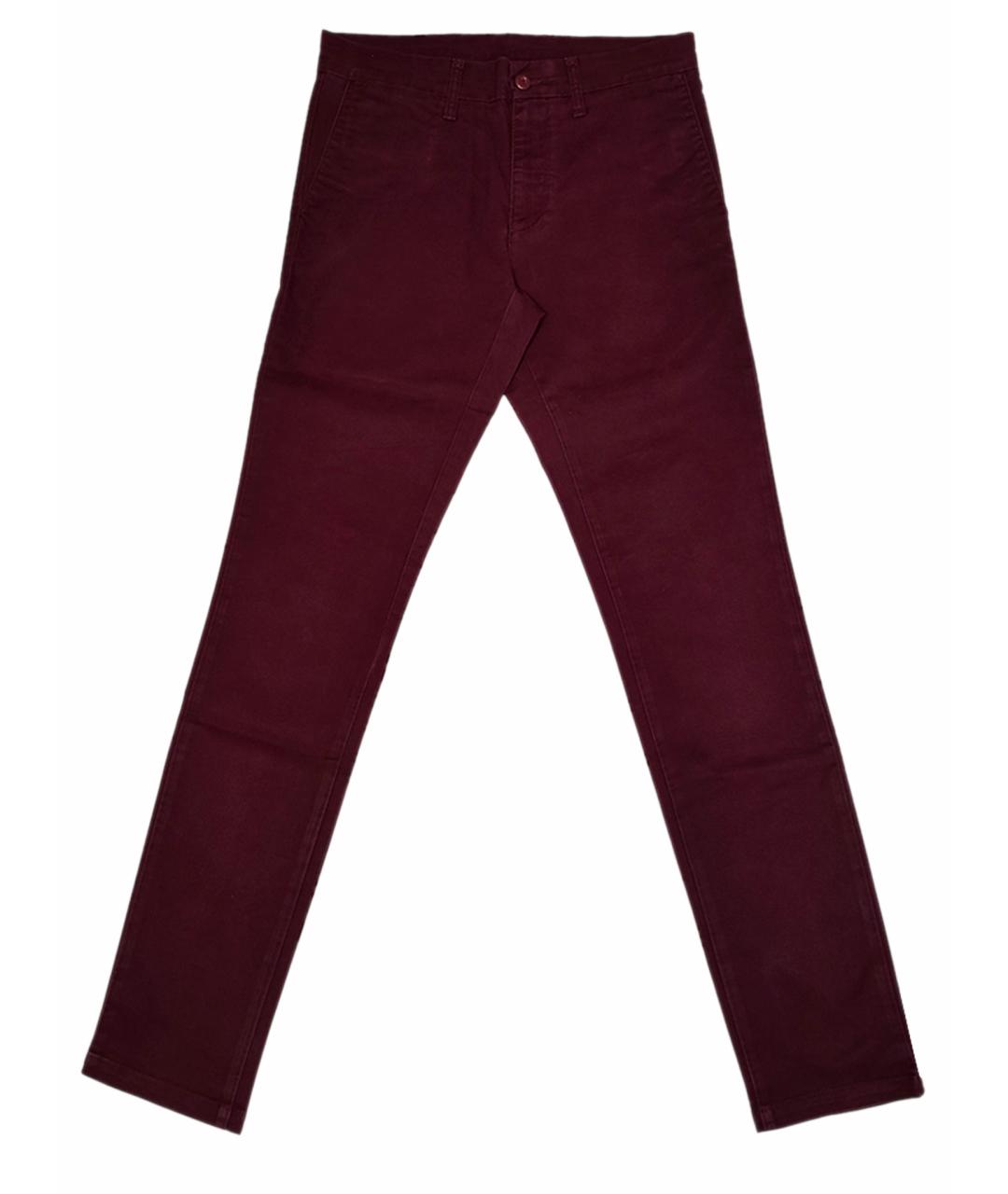 CARHARTT Бордовые хлопковые брюки чинос, фото 1