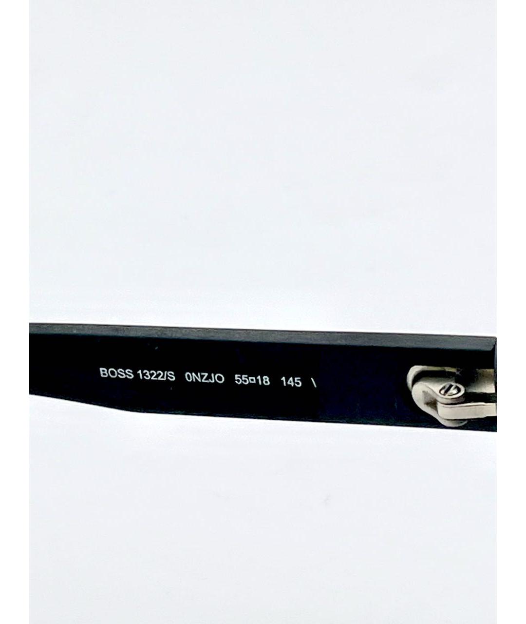HUGO BOSS Черные пластиковые солнцезащитные очки, фото 3