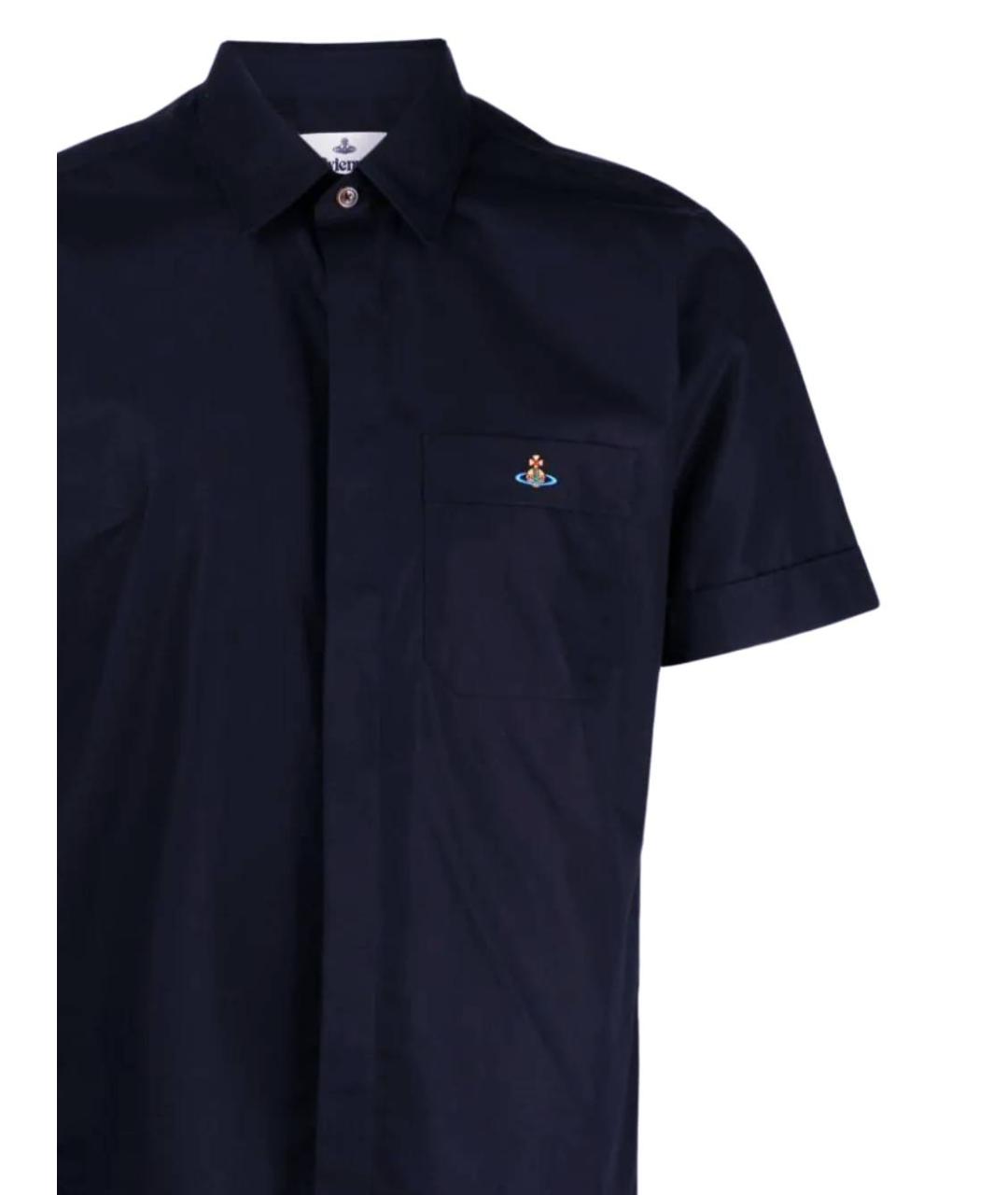 VIVIENNE WESTWOOD Темно-синяя хлопковая кэжуал рубашка, фото 2