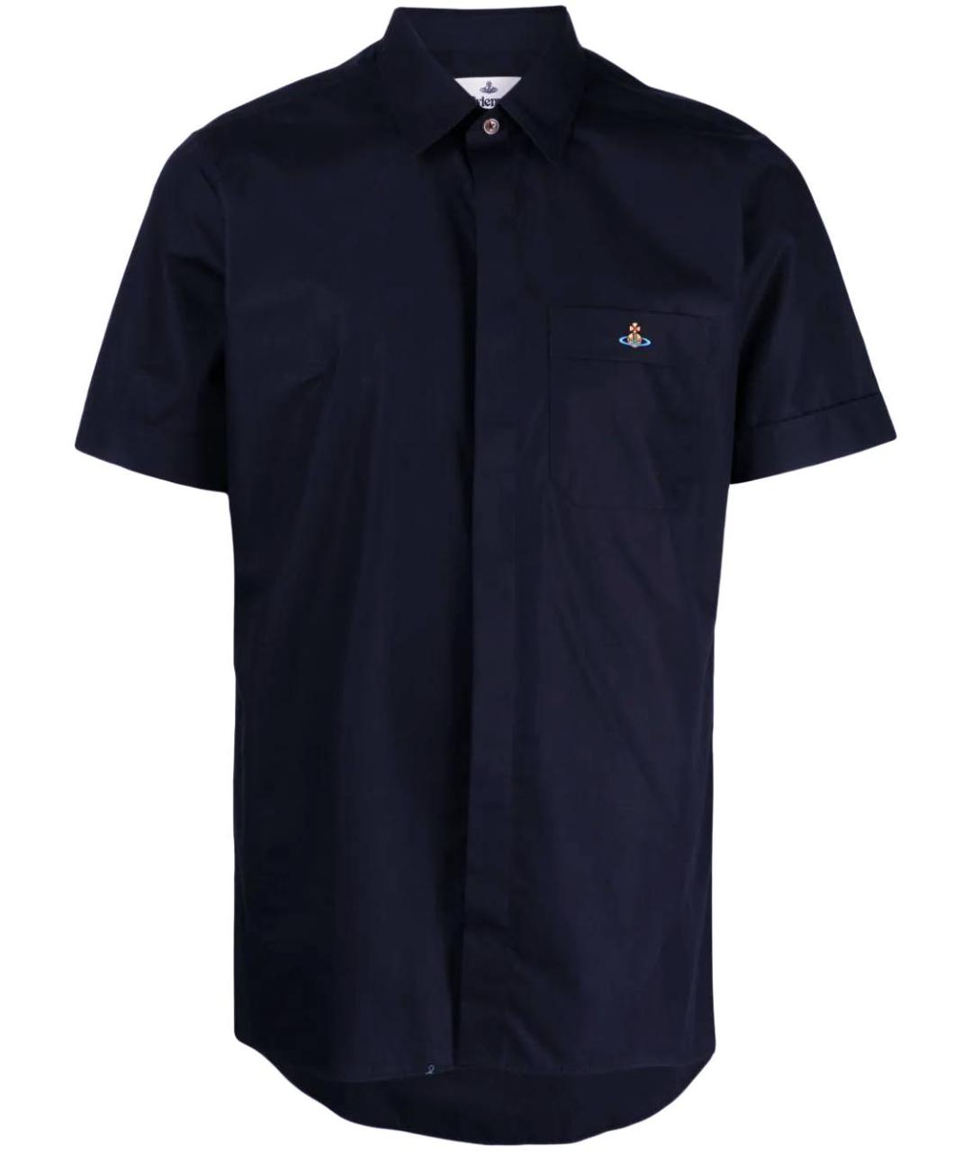 VIVIENNE WESTWOOD Темно-синяя хлопковая кэжуал рубашка, фото 1