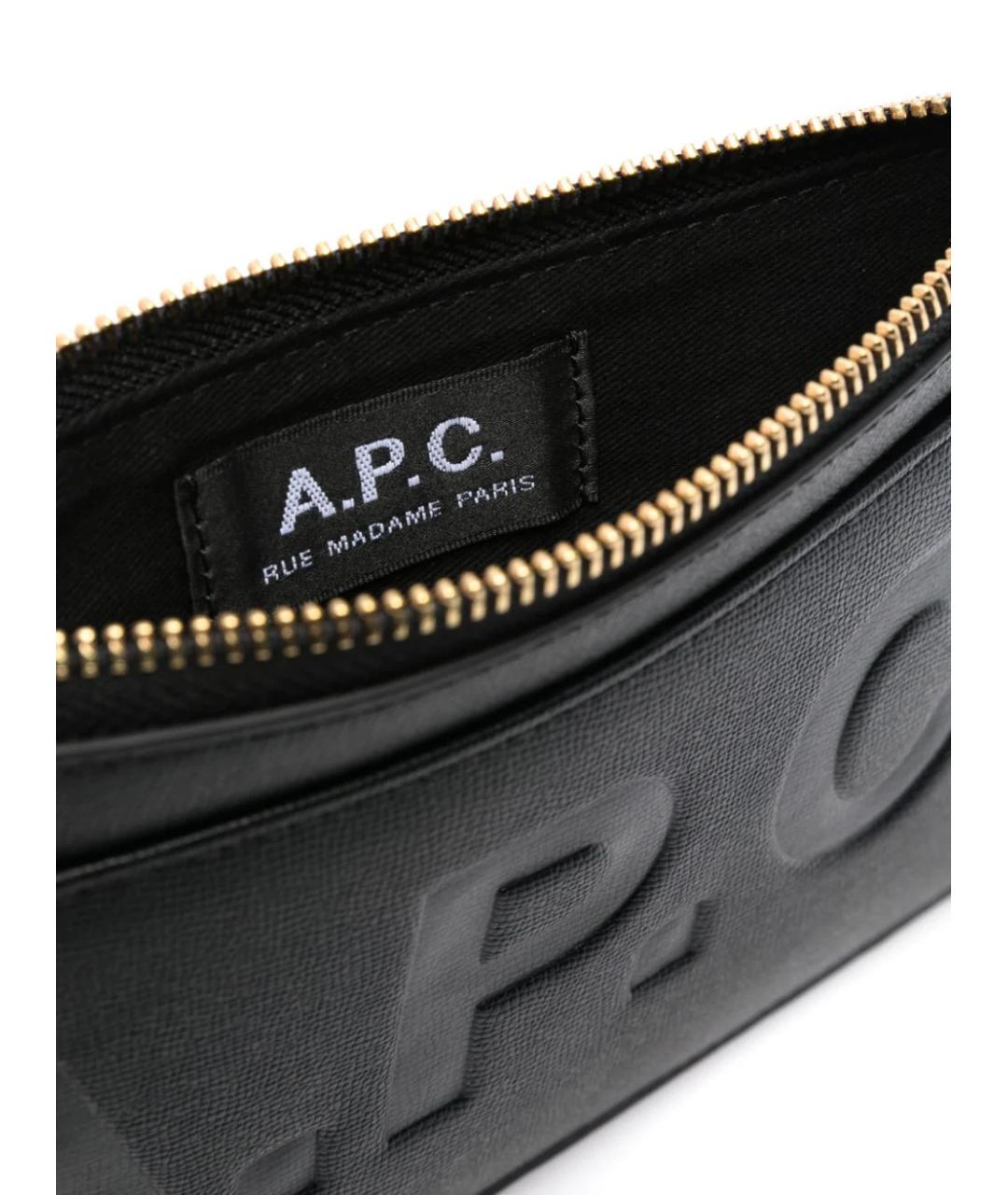 A.P.C. Черный кошелек, фото 4