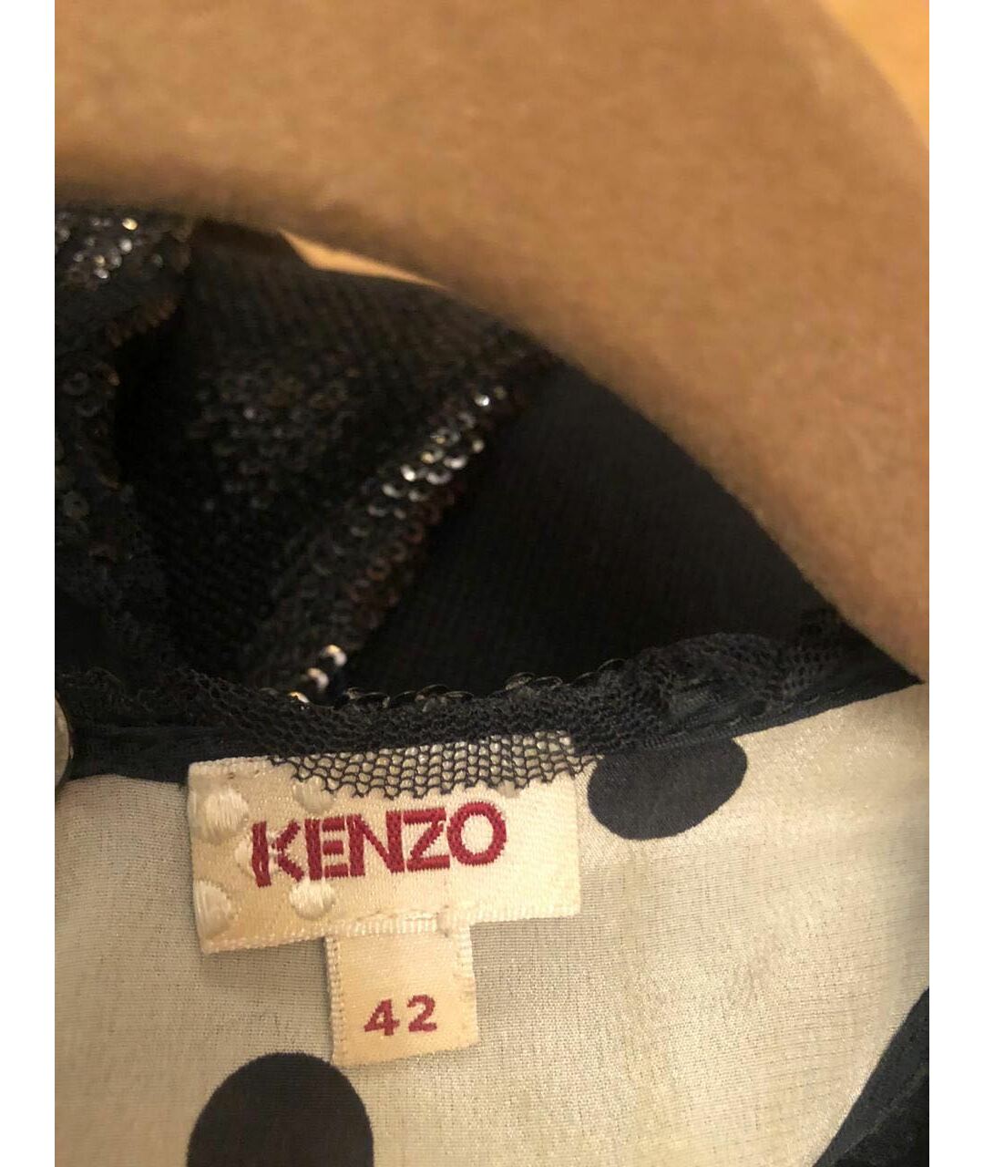 KENZO Черная майка, фото 3