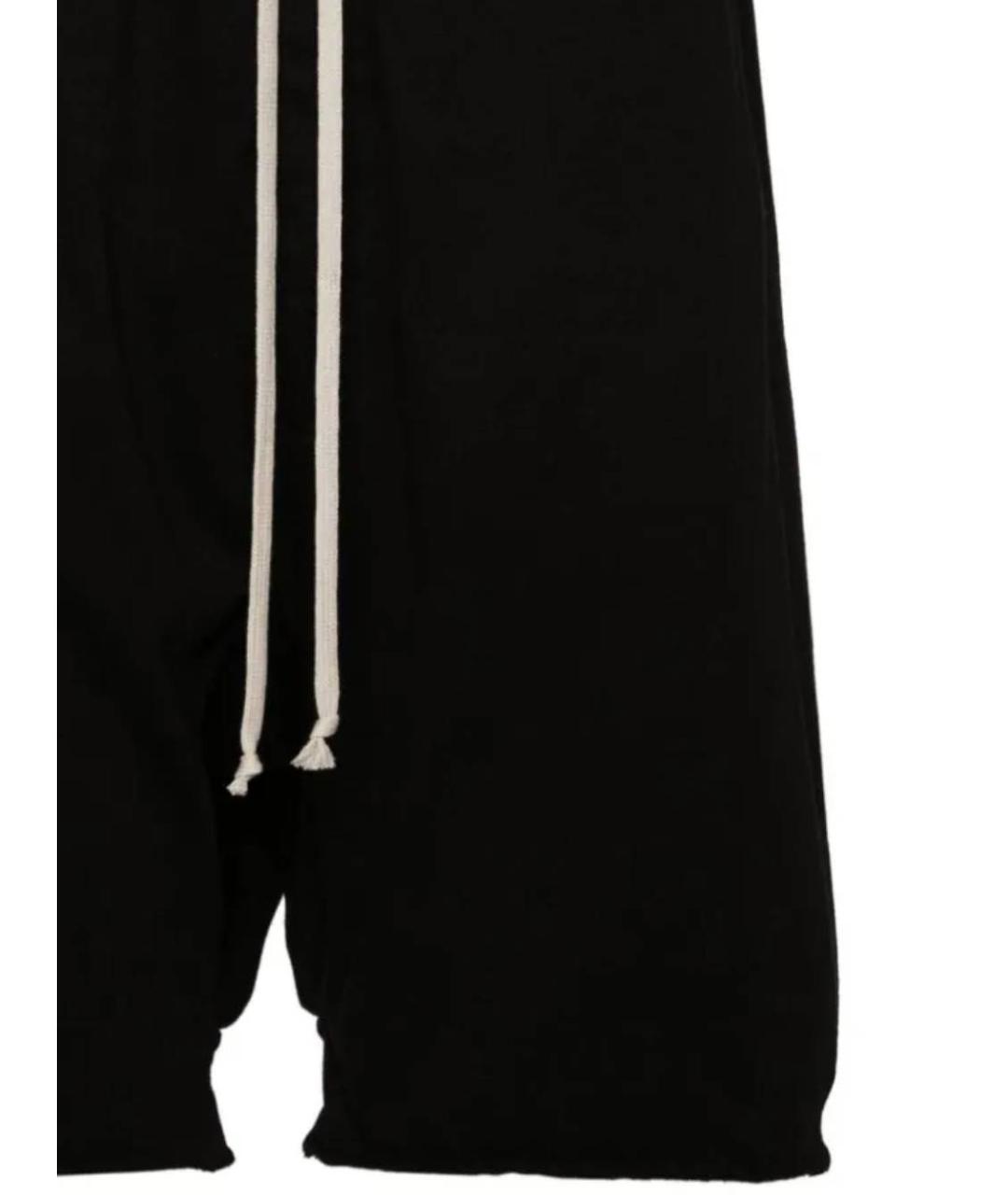 RICK OWENS DRKSHDW Черные хлопковые шорты, фото 2