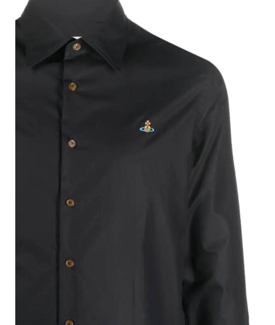 VIVIENNE WESTWOOD Черная хлопковая кэжуал рубашка, фото 2