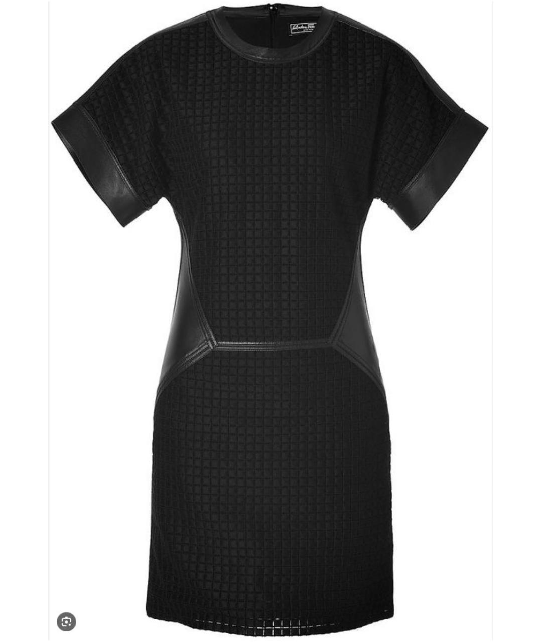 SALVATORE FERRAGAMO Черное хлопковое повседневное платье, фото 9
