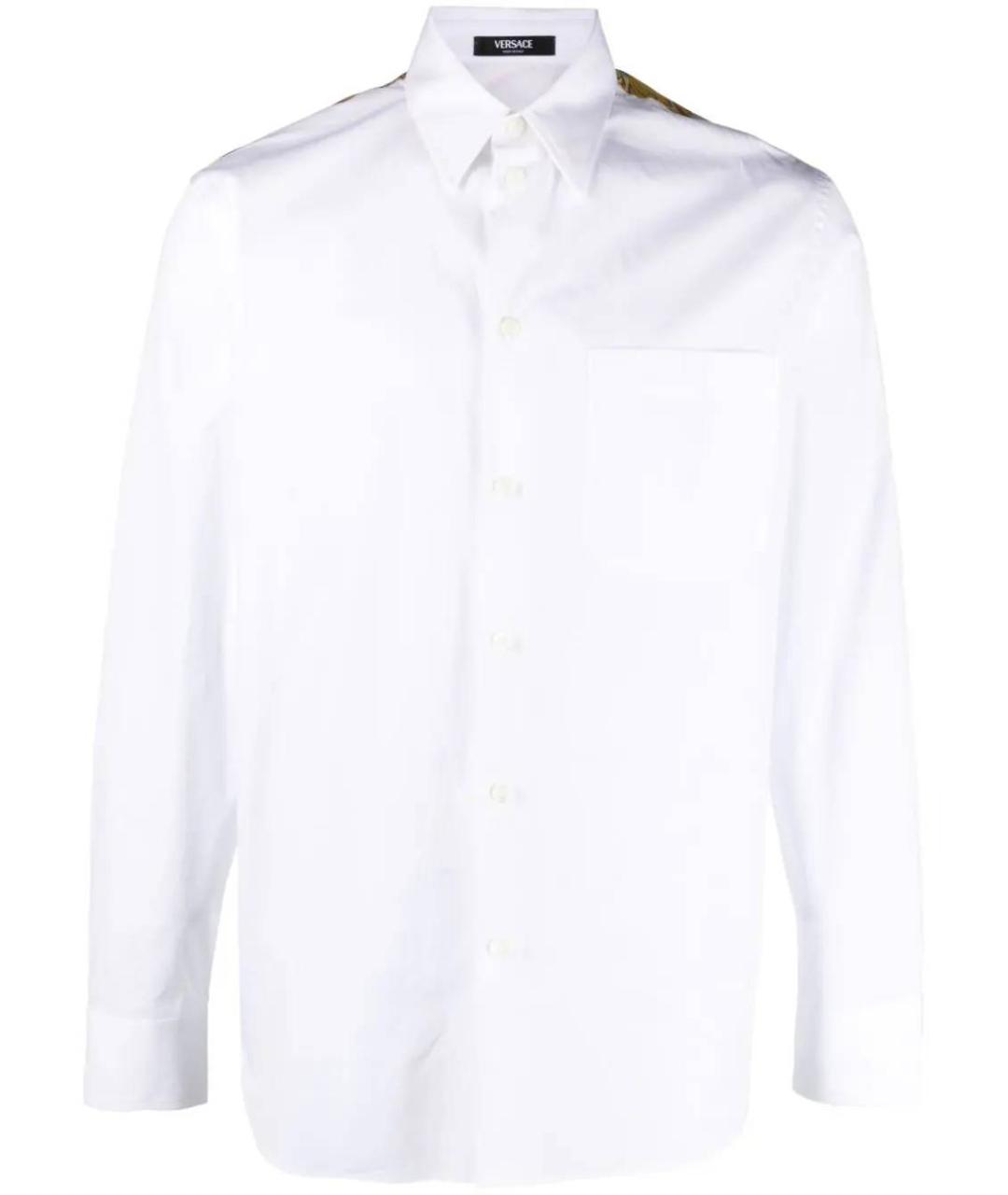 VERSACE Белая хлопковая кэжуал рубашка, фото 1
