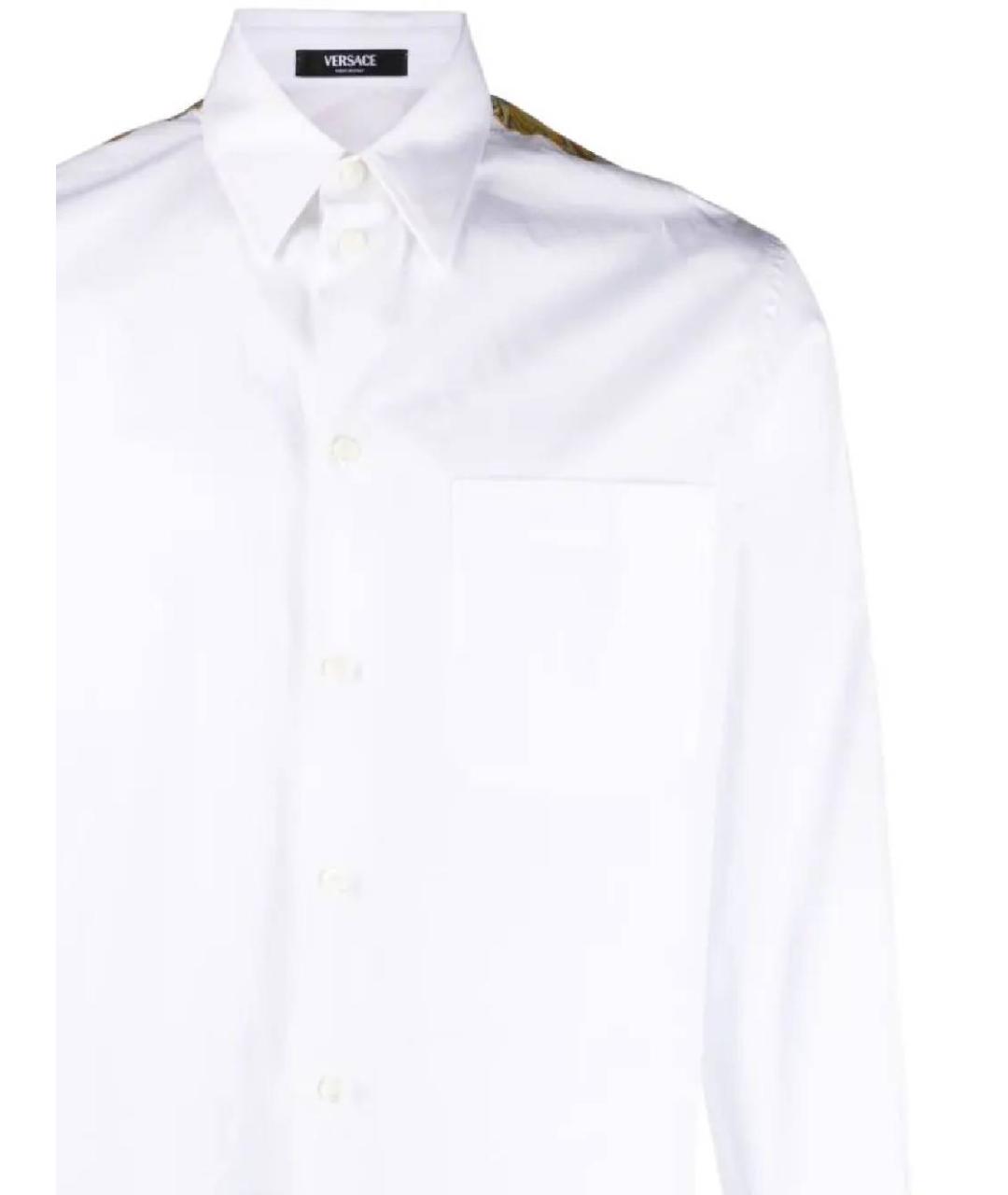 VERSACE Белая хлопковая кэжуал рубашка, фото 2