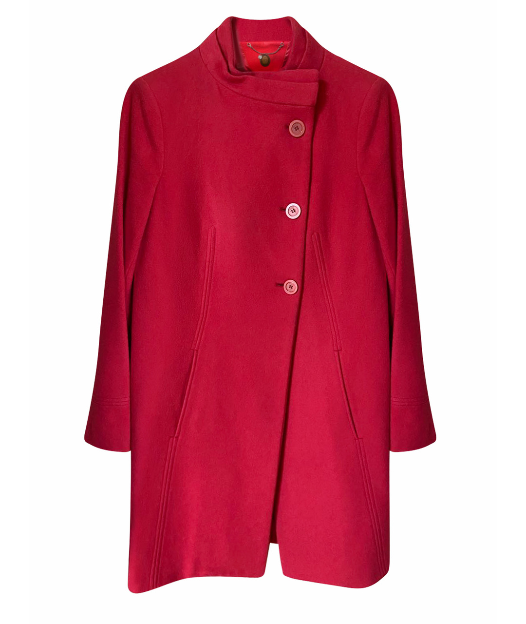 TRUSSARDI Красное шерстяное пальто, фото 1