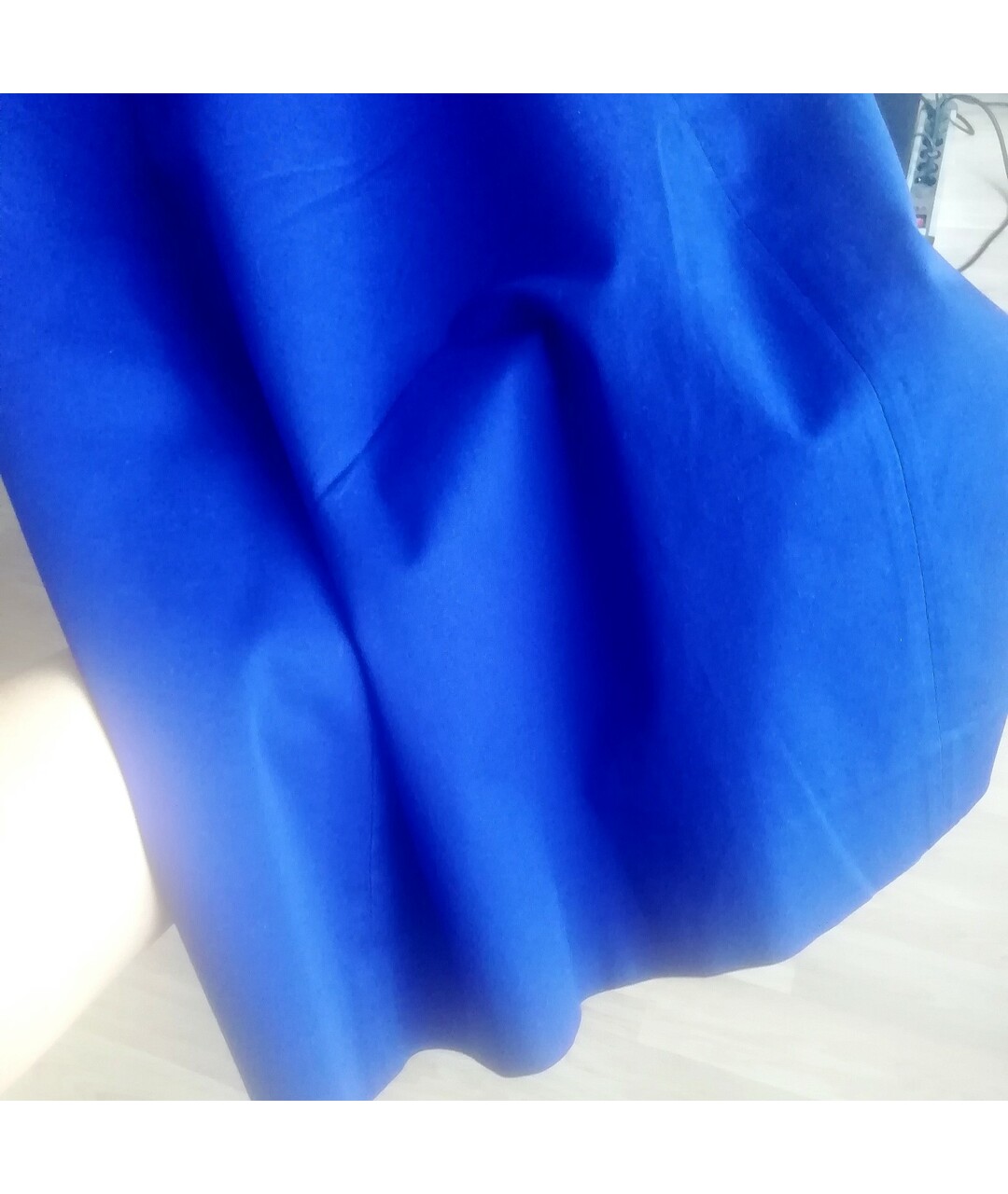 MOSCHINO Синее хлопко-эластановое повседневное платье, фото 4