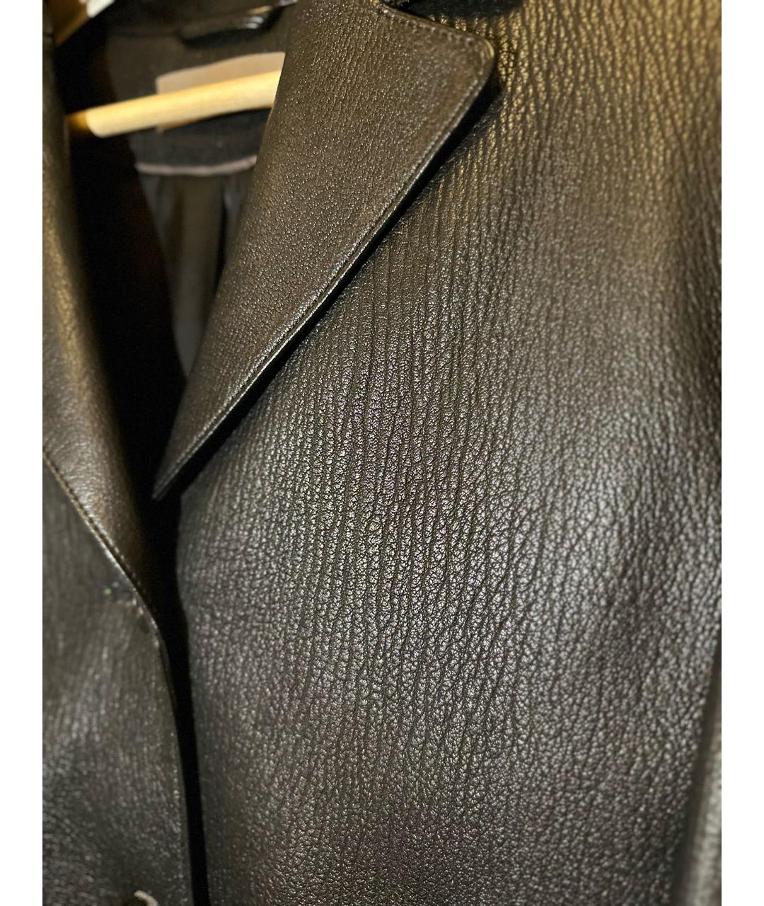 12 STOREEZ Черный кожаный жакет/пиджак, фото 8
