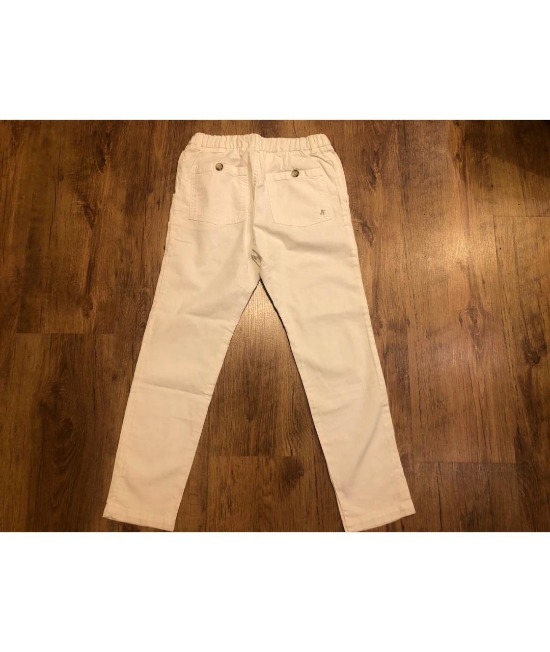 BONPOINT Белые хлопковые детские джинсы, фото 2