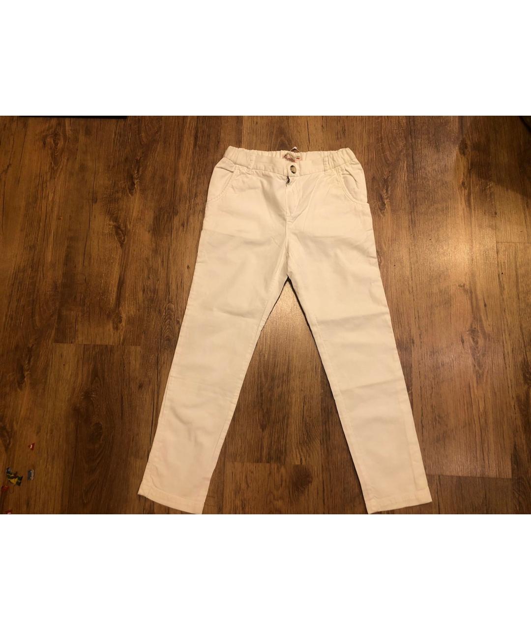 BONPOINT Белые хлопковые детские джинсы, фото 5