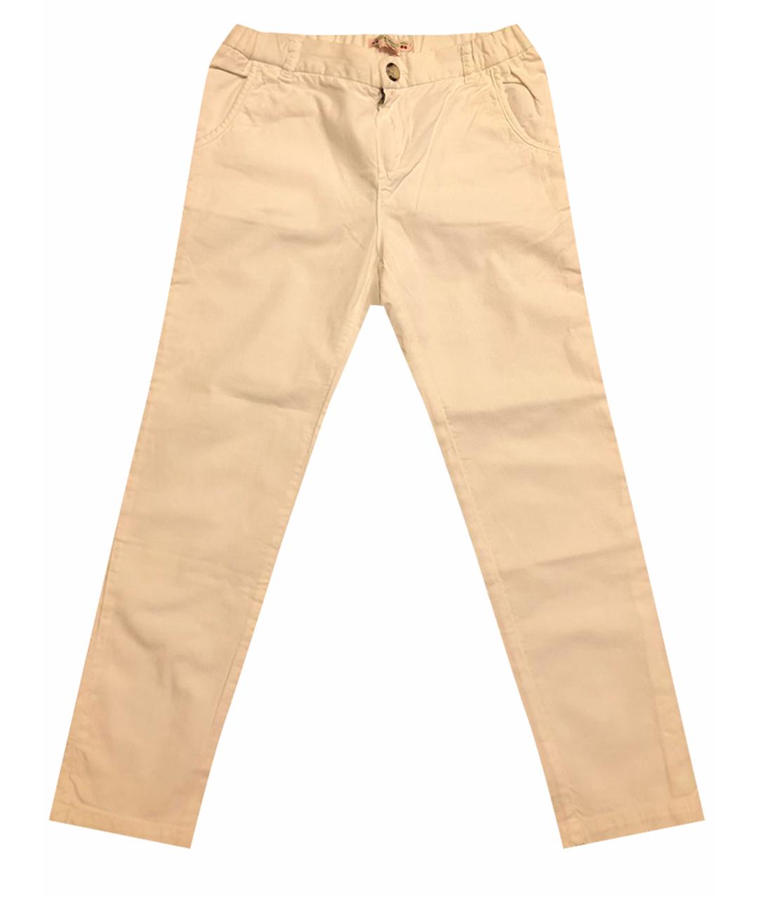 BONPOINT Белые хлопковые детские джинсы, фото 1
