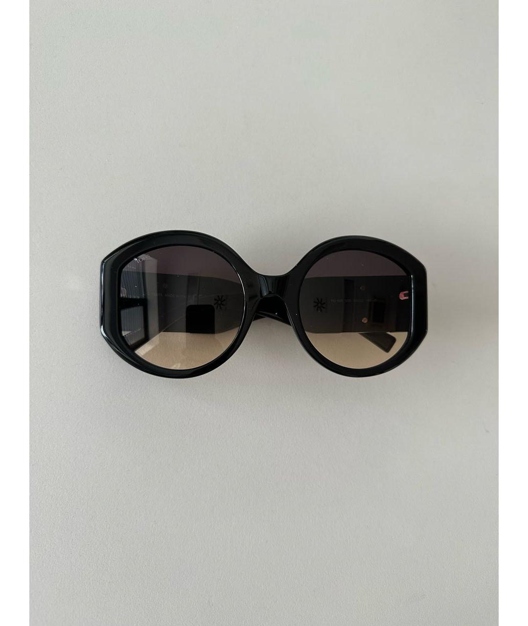 TOD'S Черные пластиковые солнцезащитные очки, фото 4