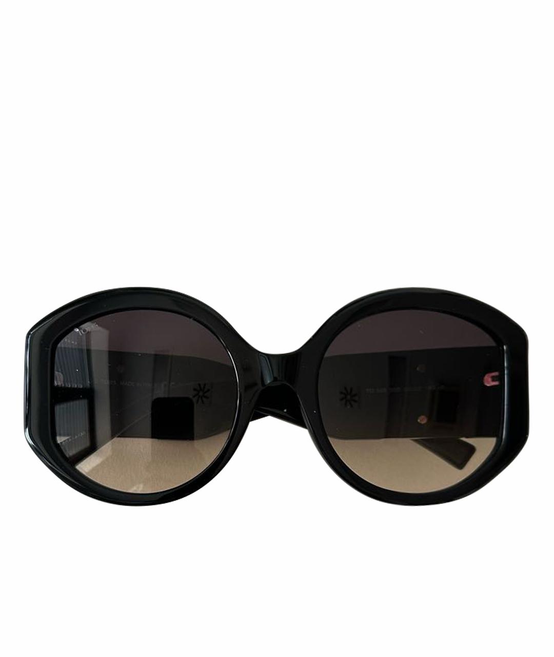 TOD'S Черные пластиковые солнцезащитные очки, фото 1