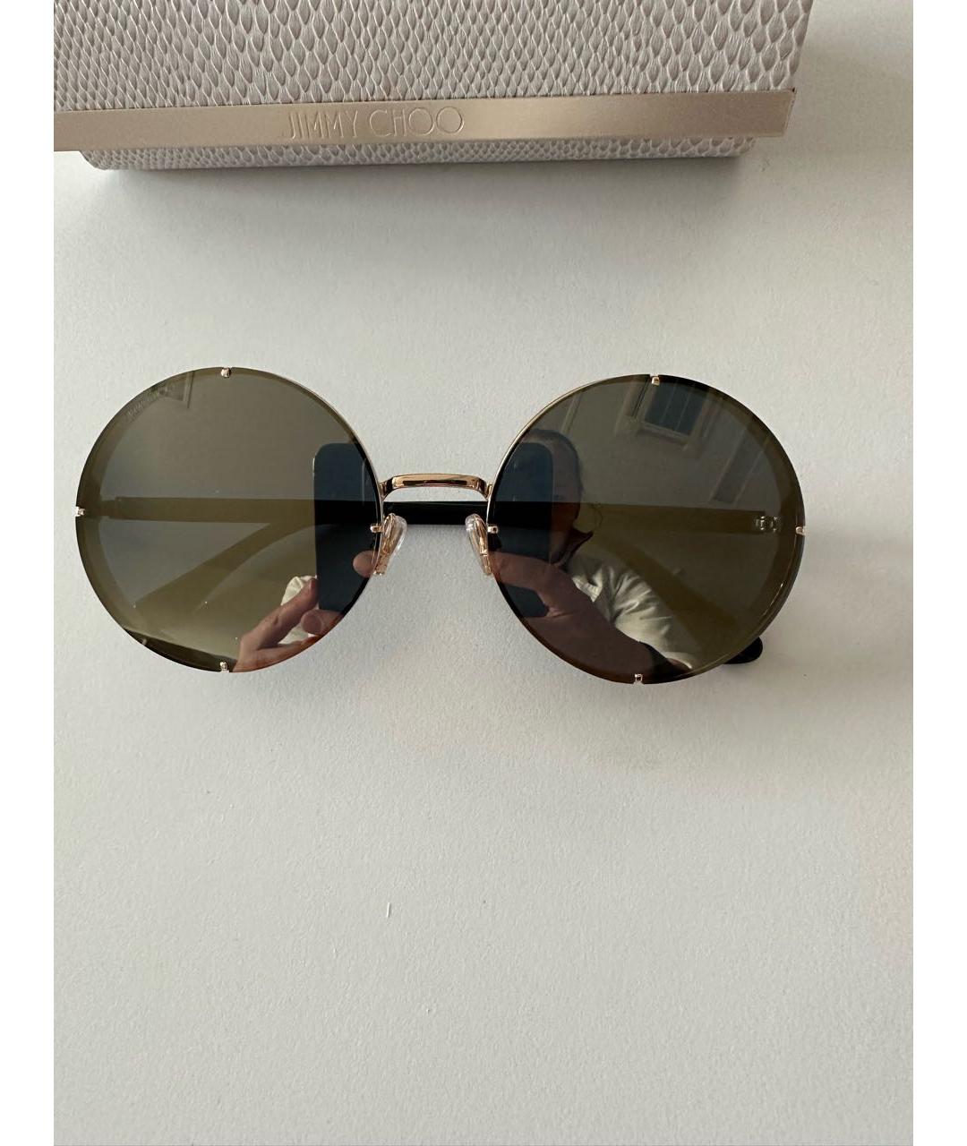 JIMMY CHOO Металлические солнцезащитные очки, фото 8