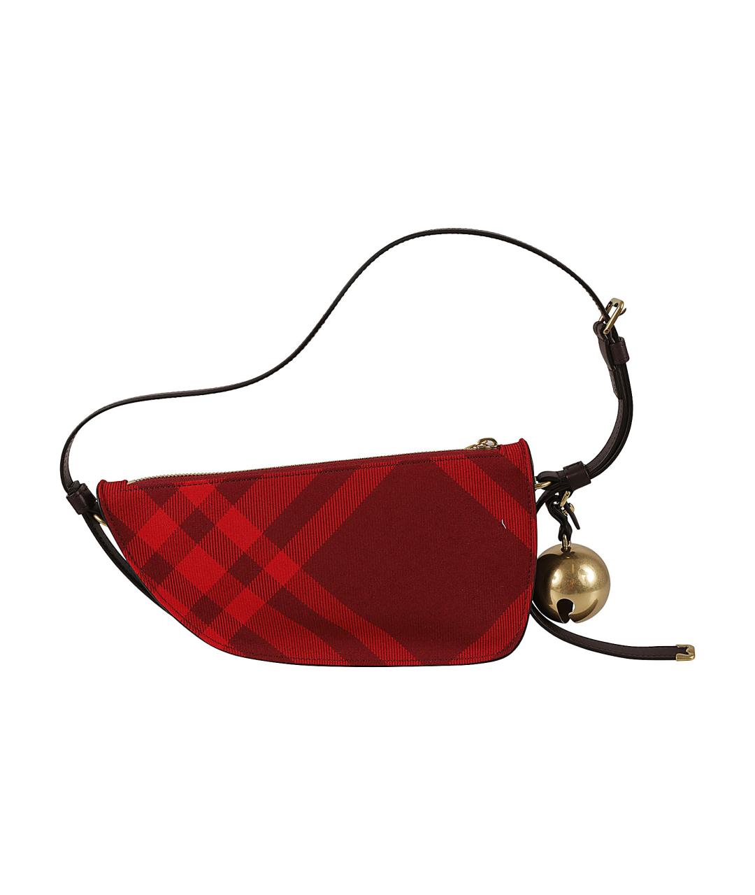 BURBERRY Красная синтетическая сумка через плечо, фото 2