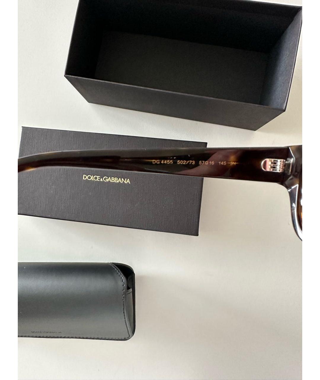 DOLCE&GABBANA Пластиковые солнцезащитные очки, фото 4