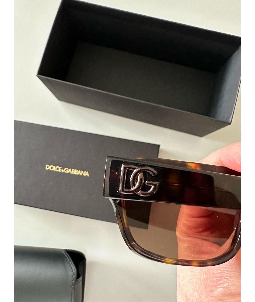 DOLCE&GABBANA Пластиковые солнцезащитные очки, фото 3