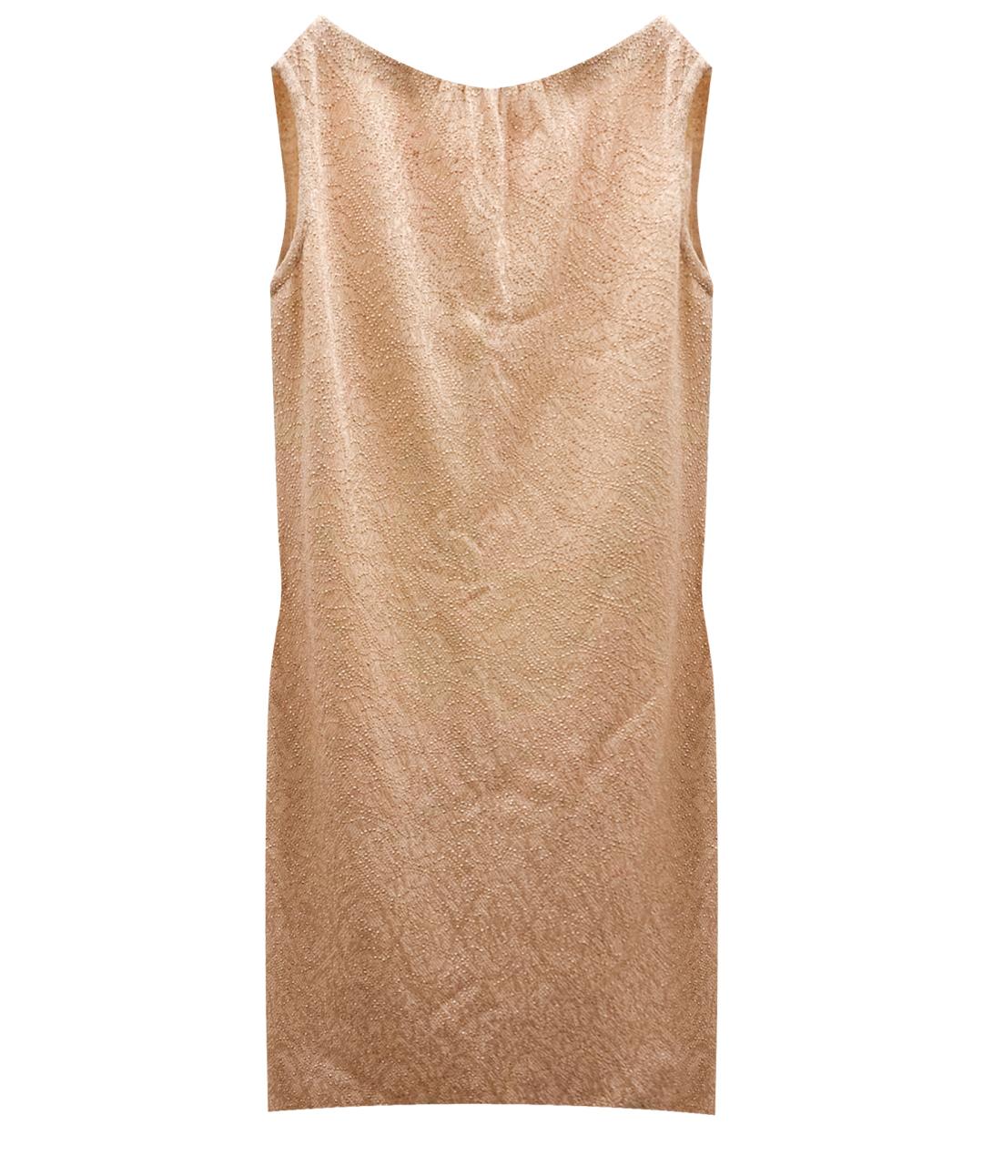 ST. JOHN Золотое коктейльное платье, фото 1
