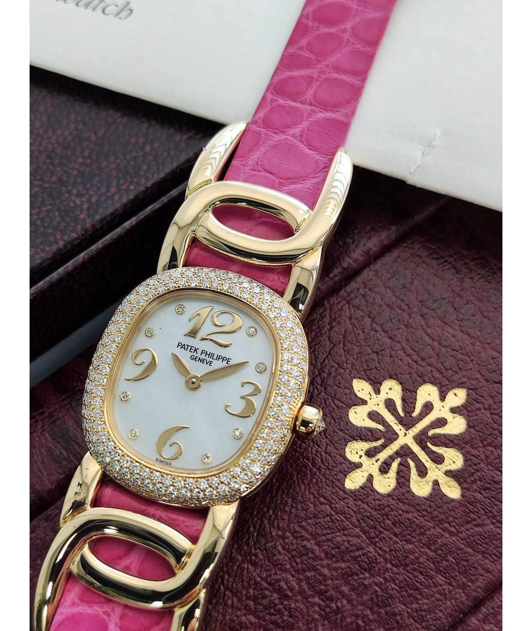 PATEK PHILIPPE Розовые часы из желтого золота, фото 2