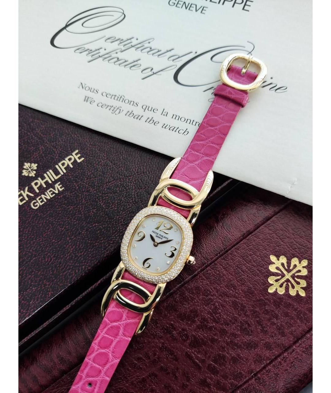 PATEK PHILIPPE Розовые часы из желтого золота, фото 4