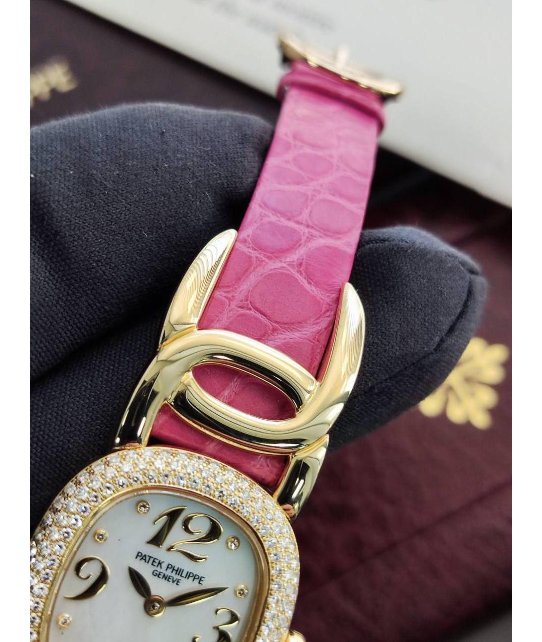 PATEK PHILIPPE Розовые часы из желтого золота, фото 5