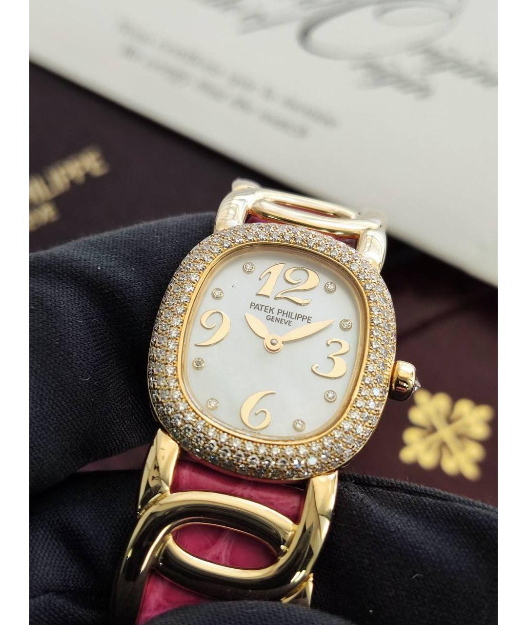 PATEK PHILIPPE Розовые часы из желтого золота, фото 3