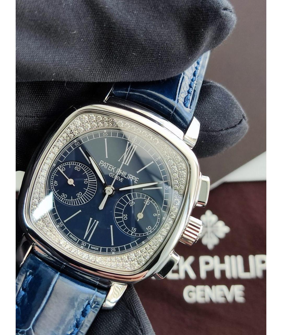 PATEK PHILIPPE Синие часы из белого золота, фото 3