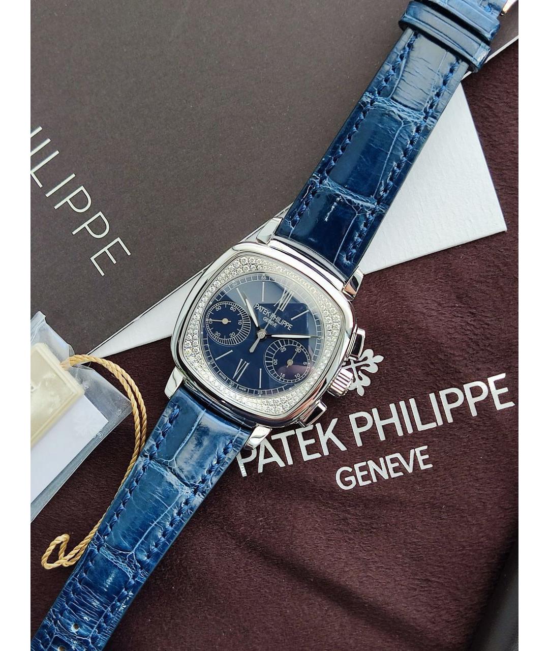 PATEK PHILIPPE Синие часы из белого золота, фото 2