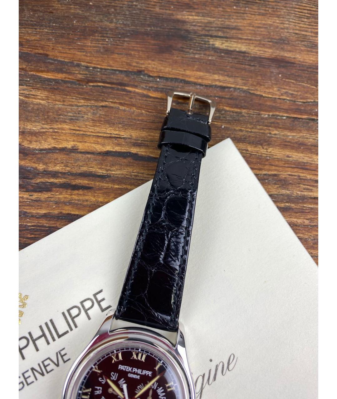 PATEK PHILIPPE Черные часы из белого золота, фото 5