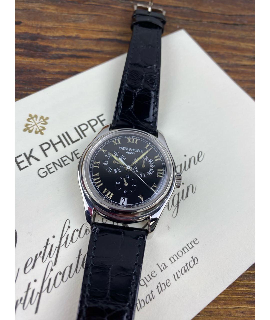 PATEK PHILIPPE Черные часы из белого золота, фото 3