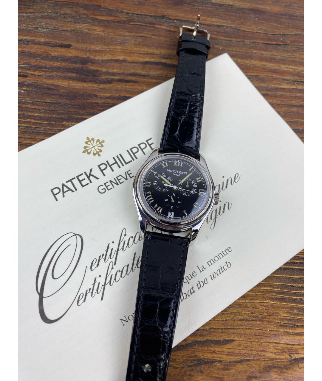 PATEK PHILIPPE Черные часы из белого золота, фото 2