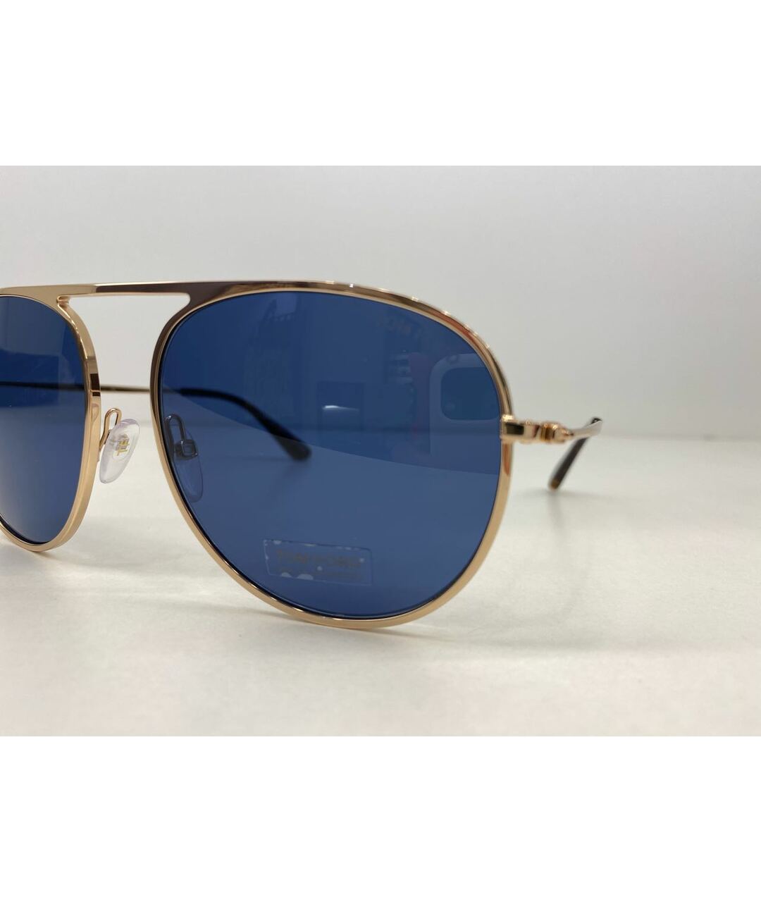 TOM FORD Темно-синие металлические солнцезащитные очки, фото 3