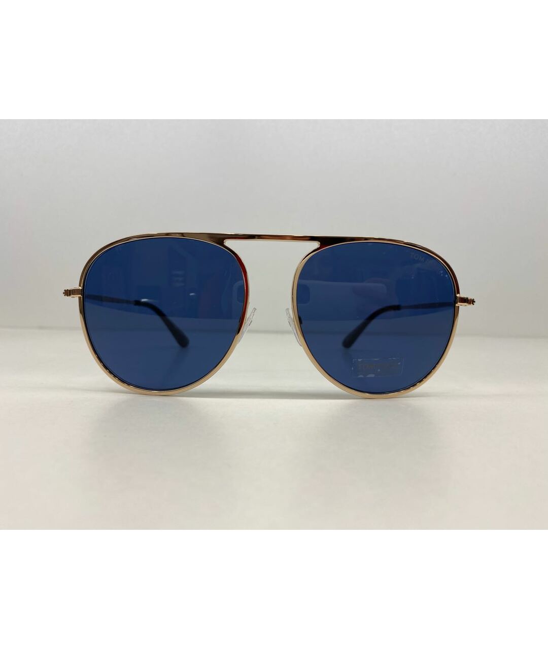 TOM FORD Темно-синие металлические солнцезащитные очки, фото 6