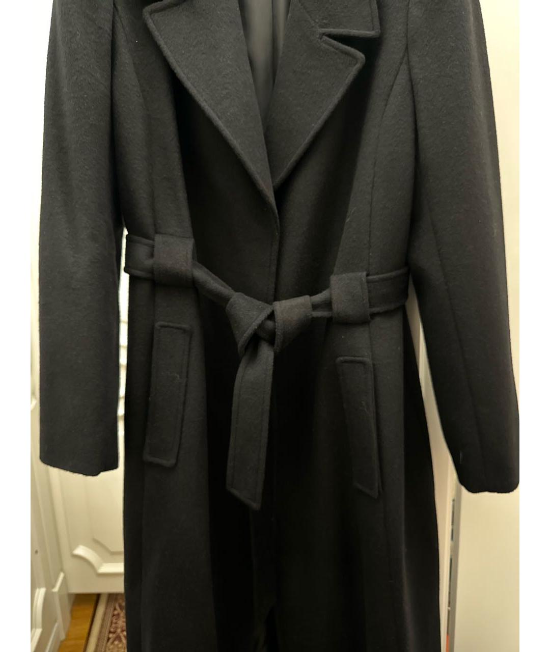 RALPH LAUREN Черное шерстяное пальто, фото 4